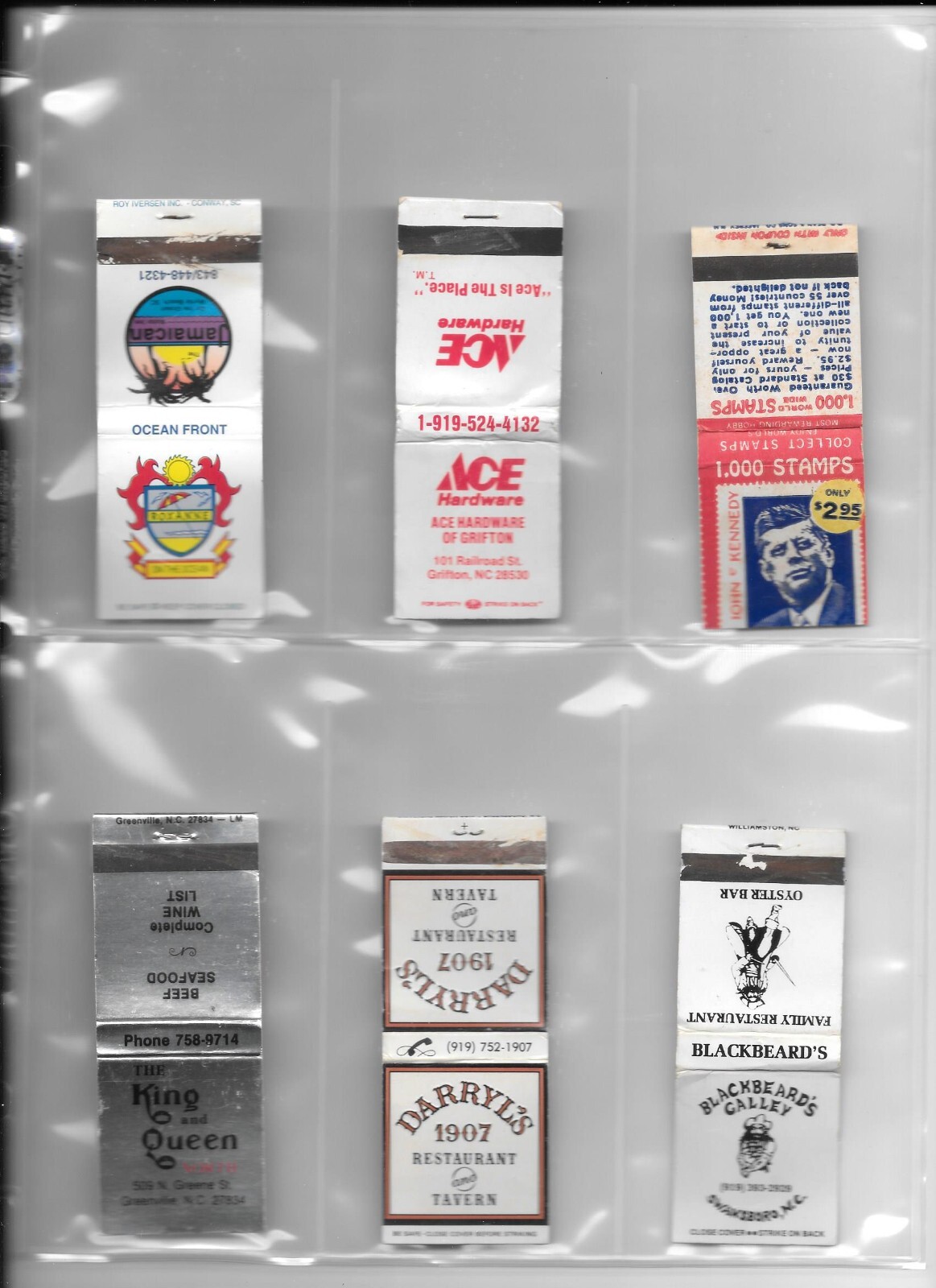 20 6 POCKET MATCHBOOK COVER COLLECTOR PAGES ARCHIVAL SAFE eBay