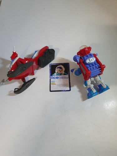ELC PLANET PROTECTORS "Ice" Figure With Snowmobile And Icicle Blaster Missile - Picture 8 of 13