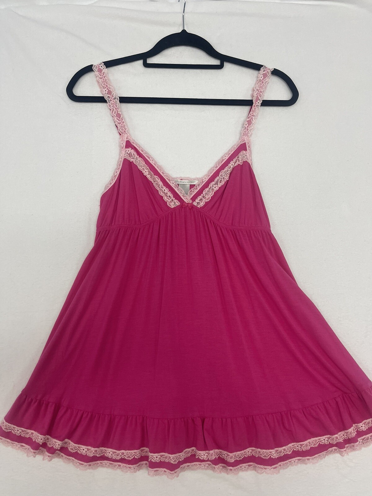 Victoria secrets women’s size large intimate sleepwear hot pink lace