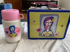 LONCHERA VINTAGE BARBIE METAL CON TERMO ALTA CALIDAD C8