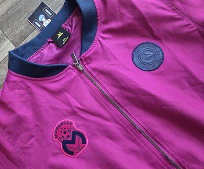 Pirma Monarcas Morelia Full-Zip Futbol Soccer Jacket Pink Mens
