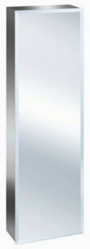 Luxury 900mm Luxury Stainless Steel Bevelled Edge Tall Bathroom Mirror Cabinet - Picture 1 of 3