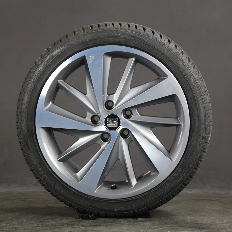 18 Zoll Ganzjahresräder Original Seat Leon 5F 5F0601025E Felgen - Bild 4 von 4
