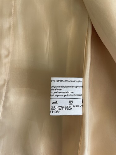 Louis Feraud SET Yellow Beige Suit Size 8 - Picture 9 of 16
