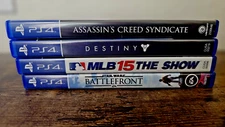 PS4 Lot - Assassin's: Syndicate, Destiny, MLB The Show 15, Star Wars Battlefront