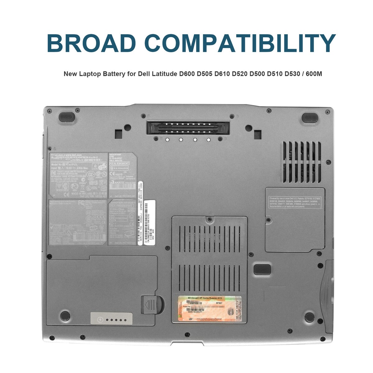 Batteria Per Laptop Dell Latitude D500 D510 D520 D600 D610 E Inspiron 500m, 5200 MAh