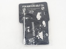 Pin Hunters Golf Waffle Microfiber Towel Colorado Bison Black and White 31x15.5"