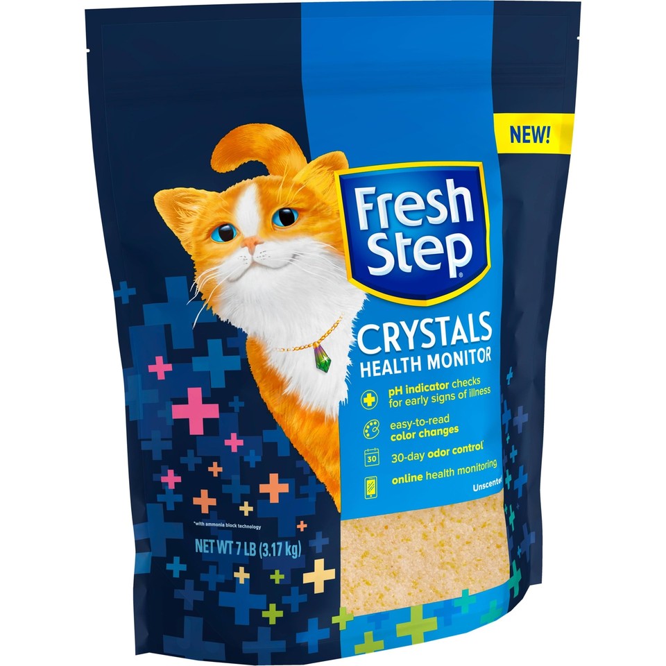 Health Monitoring Crystal Cat Litter, NonClumping, ColorChange pH