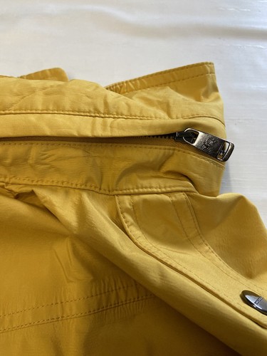 Womens BURBERRY LONDON Yellow Hooded Rain Jacket Sz M - Picture 8 of 8