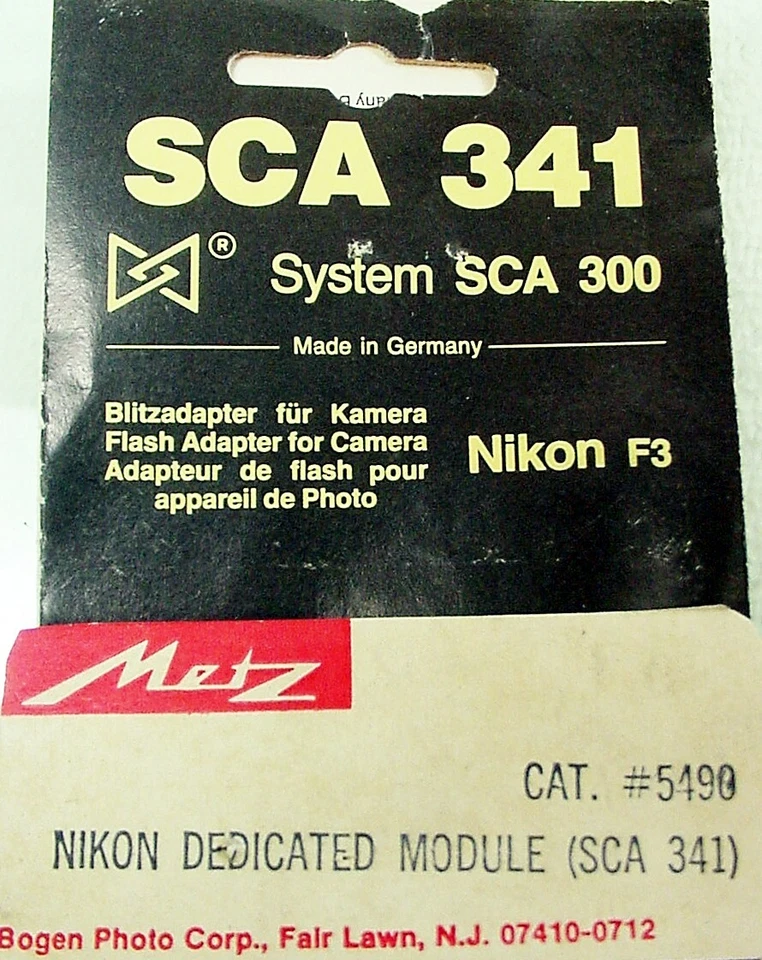 Metz Flash Module SCA 341 TTL for Nikon F3 - 45CL 1, 3, & 4, 32CT4 & 60CT4 | NOS - Image 2 of 4
