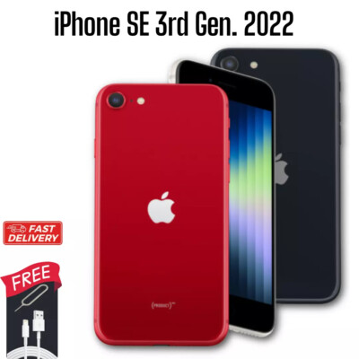  NEW  Apple iPhone SE 3rd 5G 2022 64GB 128GB (US FACTORY UNLOCKED)  2 YR WARNTY 