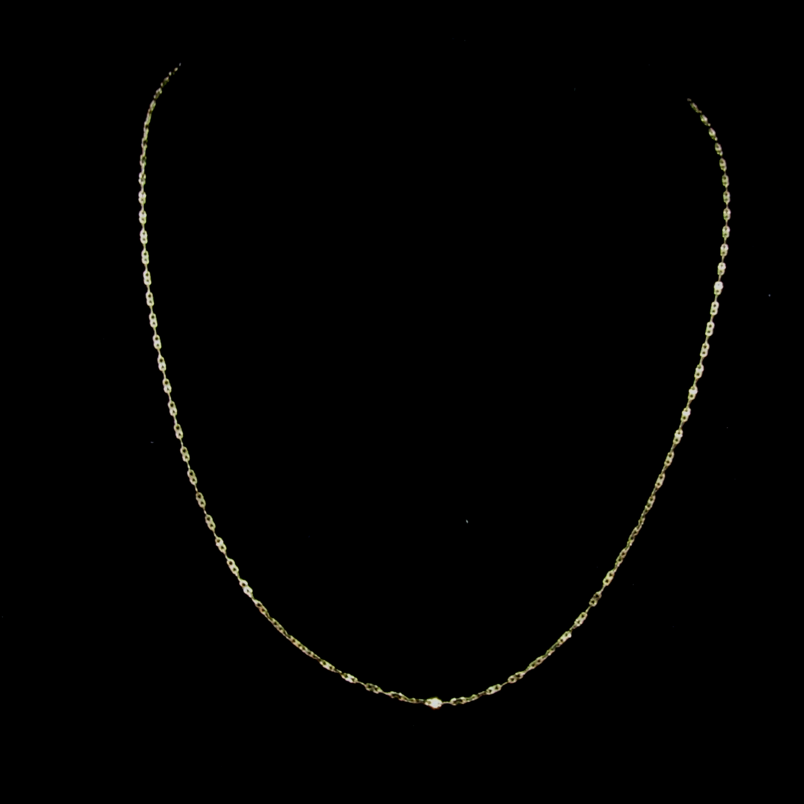 14k EG Yellow Gold Necklace Stamped Indonesia 18.5" Long 1.5g eBay