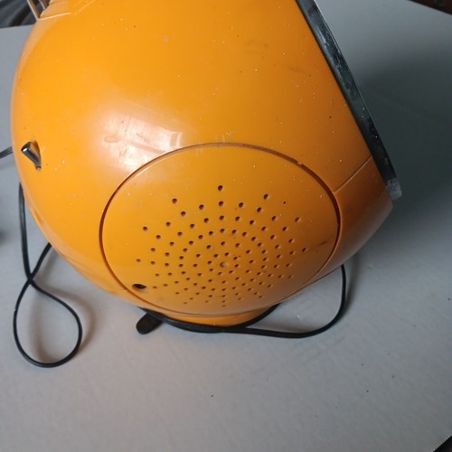 Vintage Weltron 2001 Radio, 8 Spur Stereo Kassettenspieler Space Ball gelb lesen - Bild 11 von 21