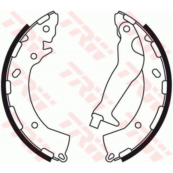Trw Bremsbackensatz Bremsbacken Hinten FüR Hyundai I20 Pb Pbt Kia Rio Iii Ub-image