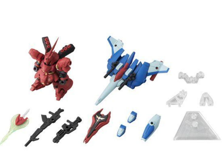 MOBILE SUIT ENSEMBLE EX08 SAZABI & BWS Set Figure P-BANDAI