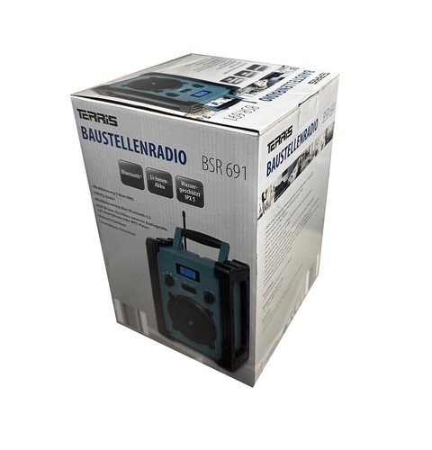 Blaupunkt Terris BSR 691 Baustellenradio mit Akku– Tragbares Radio mit Bluetooth - Afbeelding 2 van 2