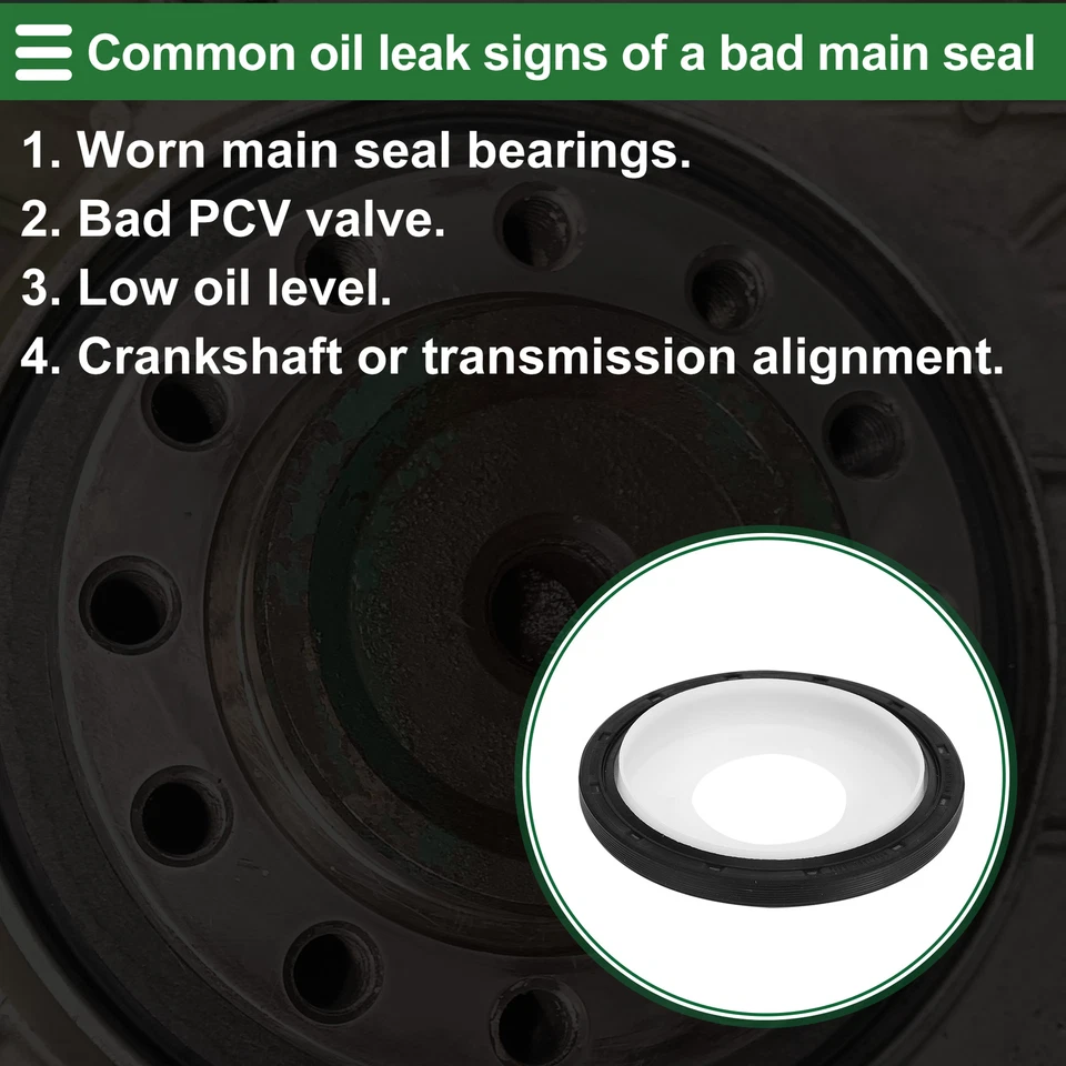 Sello de aceite del cigüeñal trasero de 1 pieza para AUDI A6 2005-2024 Nº079103051F Sello principal Foto 3 de 4