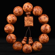 Chinese Cedar Wood 15/18/20MM Round Buddha Beads Ethnic Style Fashion Bracelet