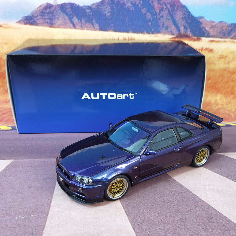 AUTOart 1/18 Nissan Skyline GT-R R34 V-spec II Diecast Model