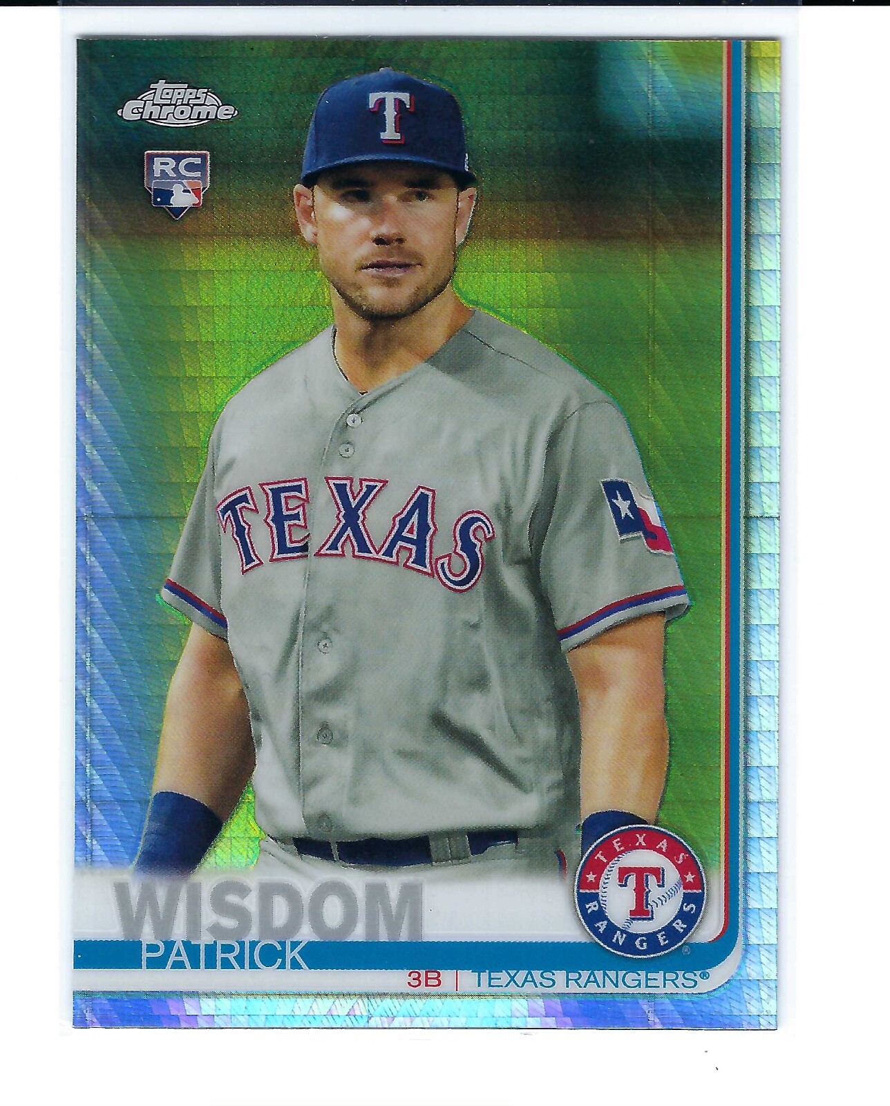 Patrick Wisdom 2019 Topps Chrome #146 RC Rookie Prism Refractor ROY Chicago Cubs