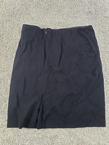 Escada Womens Pencil Skirt 42 Black Wool Nylon Lined Zipper - Picture 10 of 12