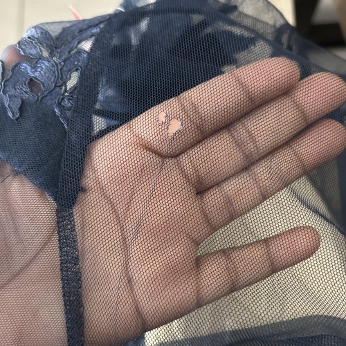 Mono de una pieza Wow Gold Label para mujer talla mediana transparente de encaje bordado azul - Imagen 6 de 6