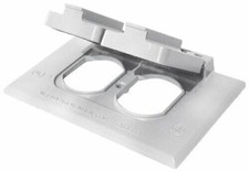 Diamond Group 52499 White White Standard Weather Proof Cover Receptacle