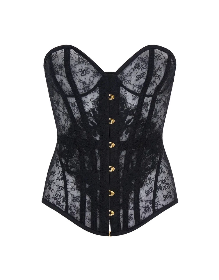 Corsé Agent Provocateur Mercy negro, talla 2 Foto 3 de 4