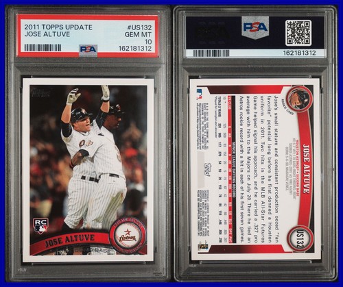PSA 10 2011 Topps Update #US132 Jose Altuve RC Houston Astros