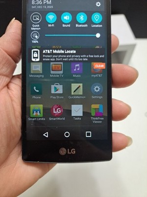 LG H443 Escape 2 AT&T Smartphone Touchscreen Easy To Use Assumed Locked