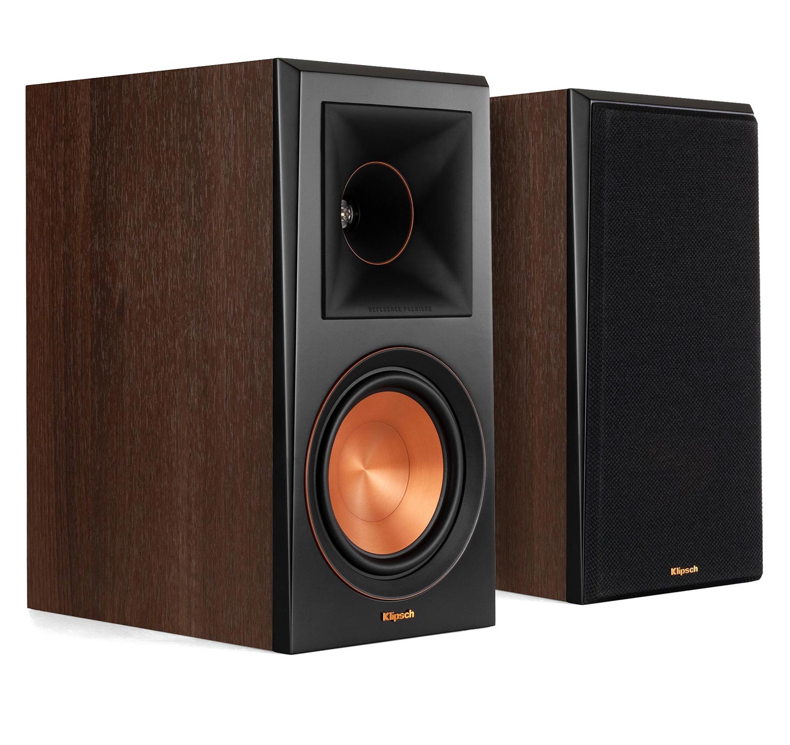 Klipsch RP-600M Walnut Vinyl (Pr) Bookshelf Speakers