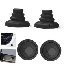 Silicone Car Door Shock Absorber, 1.38" x 1.1" Air Sac Buffer 4 PCS Black