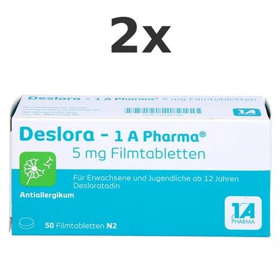 2x Deslora-1a Pharma 5 mg Filmtabletten Set 50 St - PZN 12546744