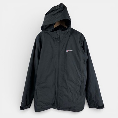 Berghaus Hydroshell Hooded Jacket Coat - Black - XL - Walking Hiking