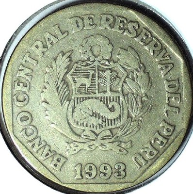 1993 PERU UN NUEVO SOL - BANCO CENTRAL DE RESERVA DEL PERU - KM # 308 - FC 491