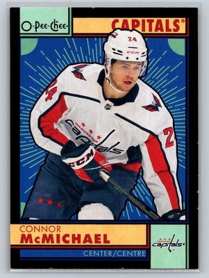 2022-23 O-Pee-Chee Retro Black Border Connor McMichael 030/100 Washington