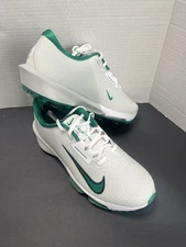 Nike Air Zoom Infinity Tour 2 Golf Shoes Photon Dust/Green HQ2158-100 Sz 10.5