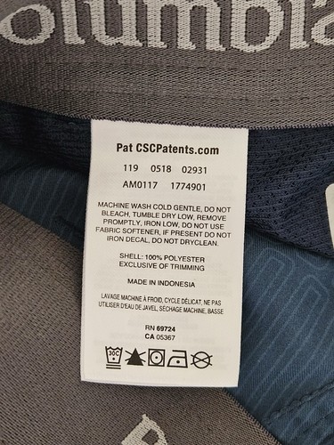 Columbia Men Petrol Blue Regular Fit Mid Rise Casual Flat Front Shorts Sz 36 - Picture 13 of 14