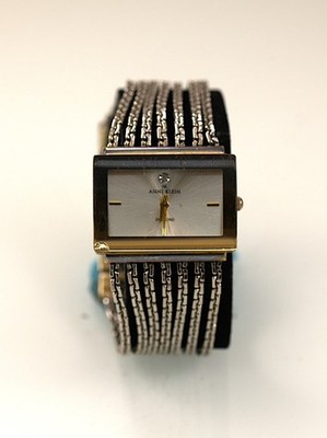 Anne Klein Damenuhr Diamant Edelstahl Gold Silber Quarz WR 30 m