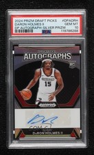 2024-25 Panini Prizm Draft Picks Silver DaRon Holmes II PSA 10 GEM MT Auto 8d2