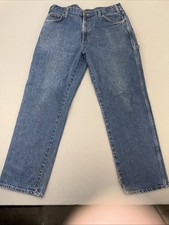 Dickies Jeans Men 38x32 Carpenter Baggy Loose Dark Blue Skater Y2K Workwear READ