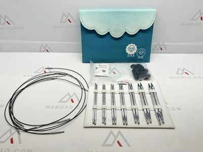 KnitPro Nova Cubics Deluxe Interchangeable Knitting Needle Set with Ac