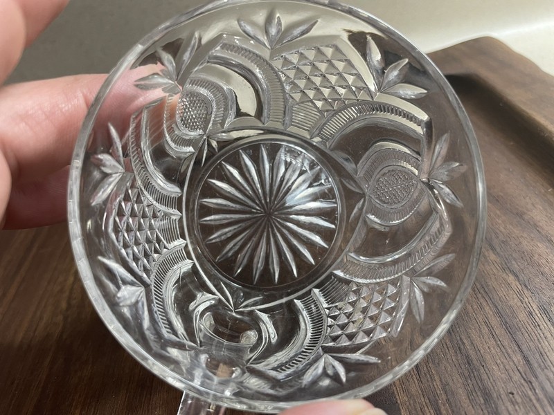 Single Punch Glass McKee Jubilee Hickman Pattern by McKee & Bros 4 Oz Punch Cup