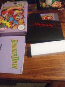 Boulder Dash Nintendo NES Cartridge PAL Cib Complete Tested Minor Wear And Tear