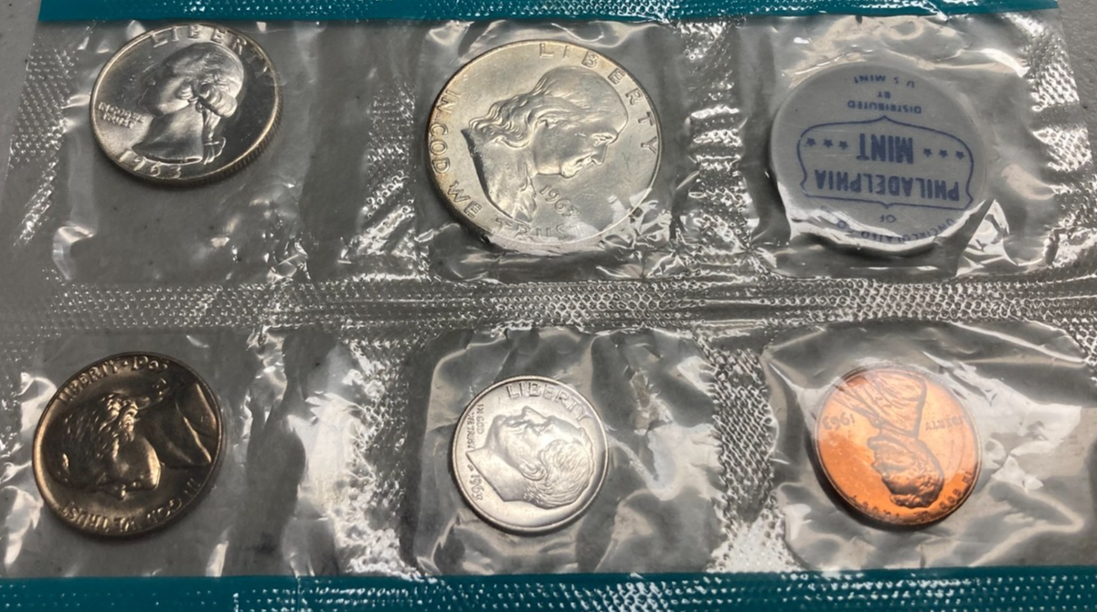 1963 Uncirculated Coin Set in OGP (No Envelope) Box 176 | eBay