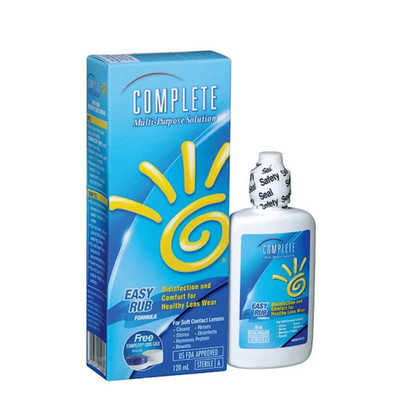 COMPLETE Contact Lens Solution 60ml   Easy Rub Multi-Purpose Formula