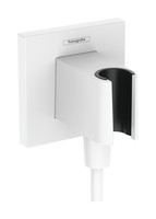 Hansgrohe Fixfit E Wandanschluss, Mit Brausehalter, 26889700, Farbe: Mattweiß