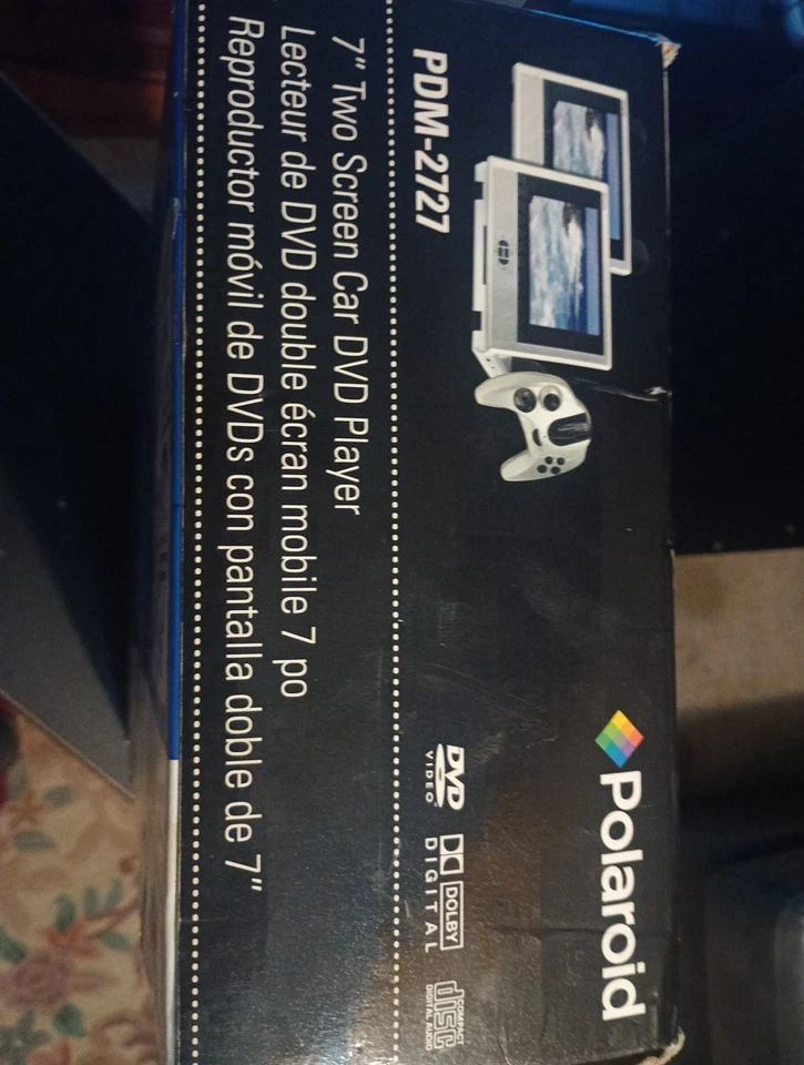 (Neu) Polaroid PDM-2727 (2) 7" Zoll Bildschirm für Auto/Home mit 15 Gamecontroller - Bild 4 von 4