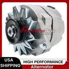 Alternator 1-wire 63 Amp 10si W Pulley For 1/2 Inch Wide Belt Tractor