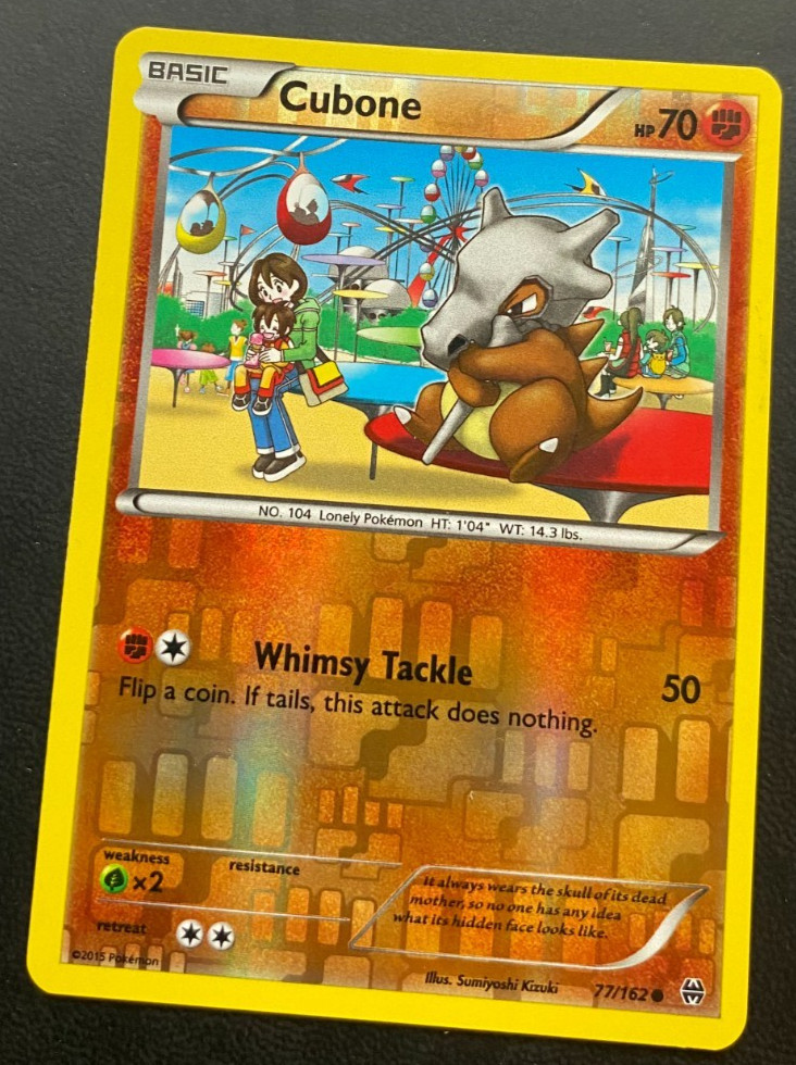 Cubone 77/162 Pokemon Cards XY - BREAKthrough Reverse Holo Rare LP
